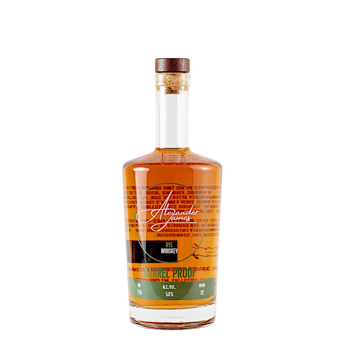 Alexander James Barrel Proof Rye Whiskey